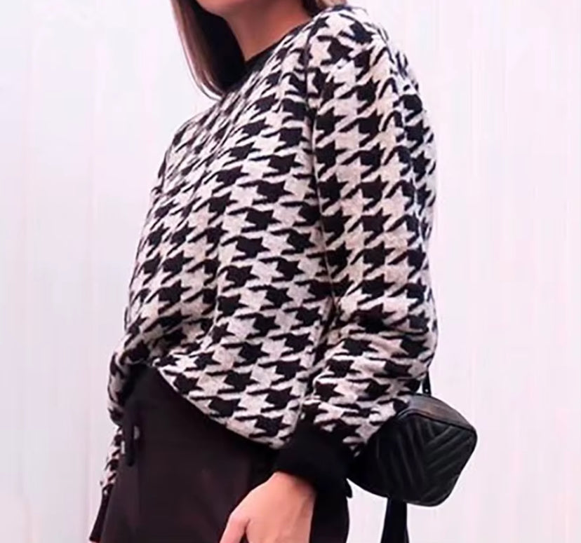 Dames Sweater met Patroon - Zachte en Warme Breistof