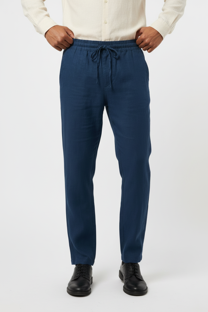 Maßgeschneiderte Leinenhose, mühelos sommerlich
