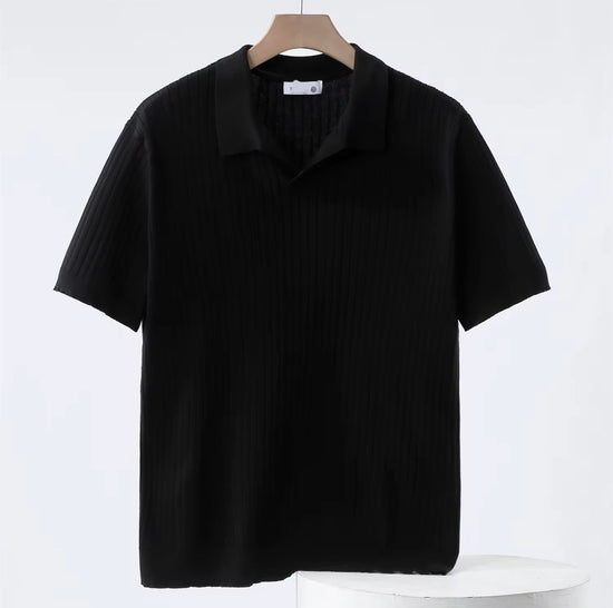 Stripe Polo - Modern Fit Short Sleeve Knit Polo Shirt