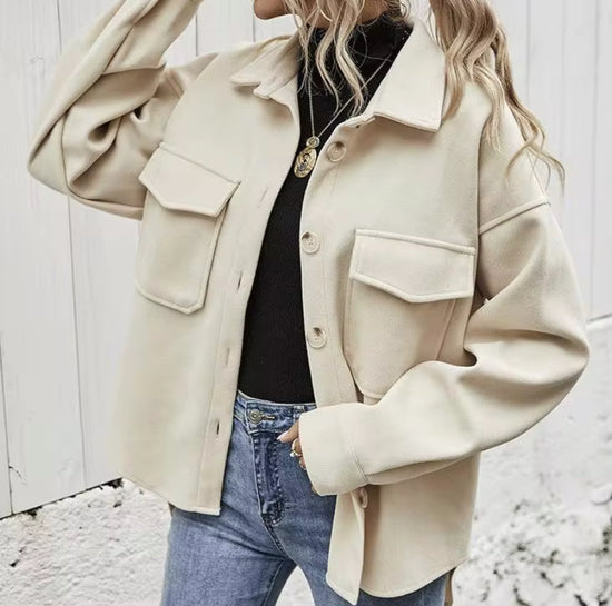 Katoenen Comfy Jacket met 4-Knopsluiting voor Elke Outfit
