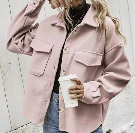 Katoenen Comfy Jacket met 4-Knopsluiting voor Elke Outfit