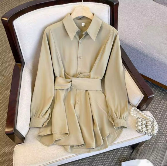 Damesblouse met Strik - Elegante en Tijdloze Stijl