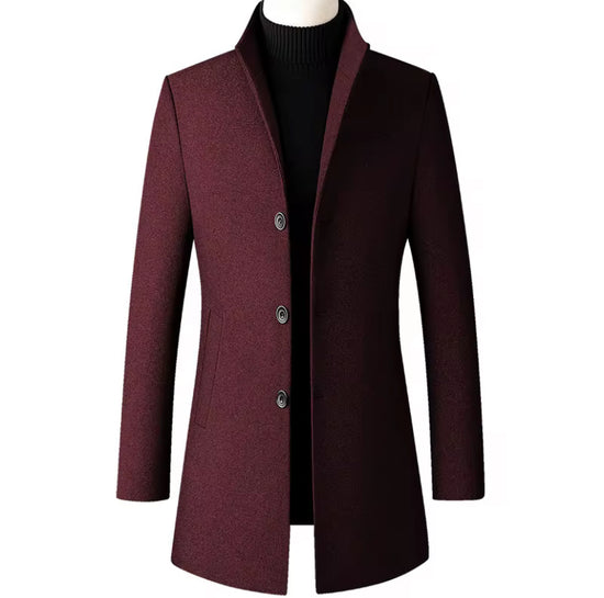 Almira Noir Heren Winter Jacket - Comfortabele en Tijdloze Mantel