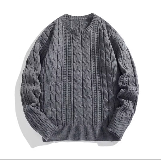 1st Heren Witte Half-Zip Mock Neck Trekkoord Jacquard Casual Collegiate Pullover Sweater