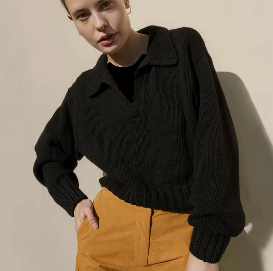 Sweater - Hemd-Sweater Top for Stylish Comfort