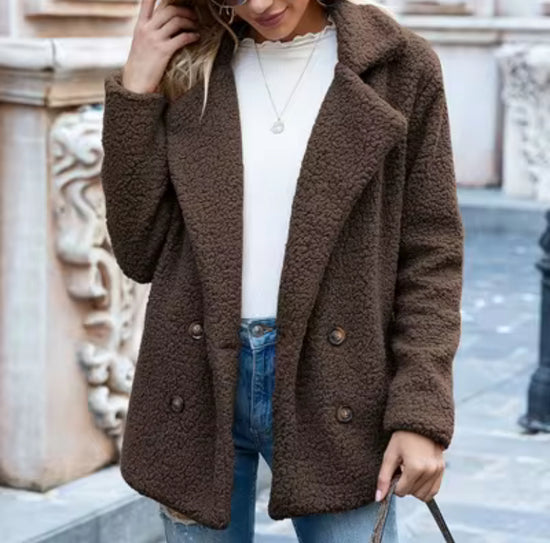 Dames Casual Commuter Wollen Blazerjas - Herfst/Winter Bovenkleding