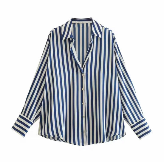 Almira dames casual losvallend overhemd met lange mouwen, minimalistisch en veelzijdig voor dagelijks gebruik
