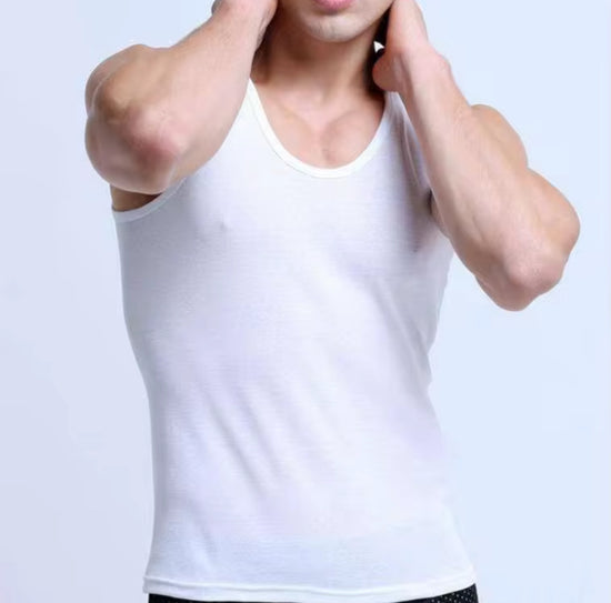 Vintage Heren Casual Slim Fit Mouwloze Tanktop - Lente/Zomer