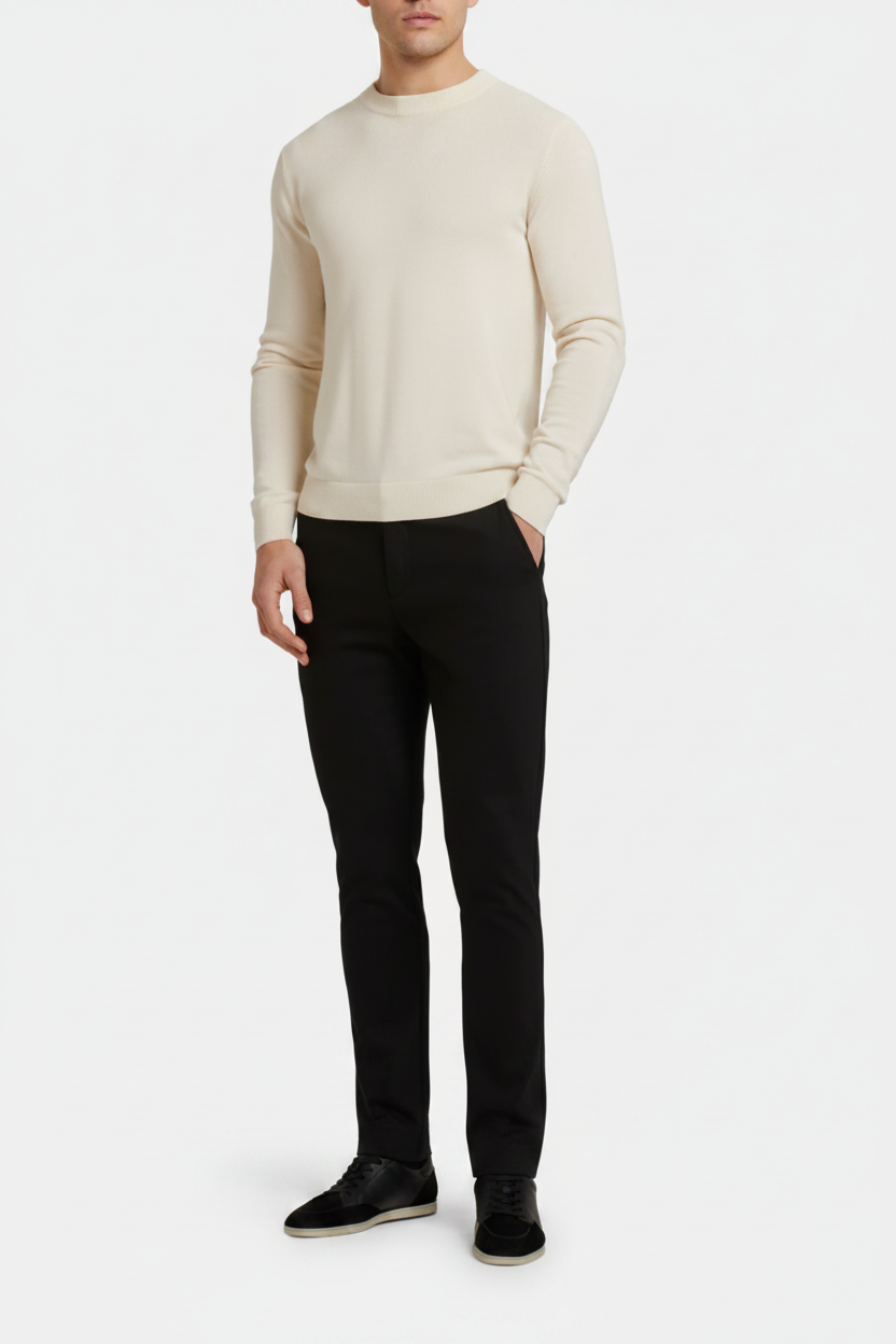 Cream Sweater Full Body