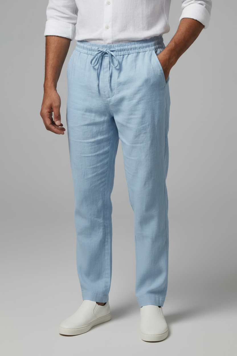 Maßgeschneiderte Leinenhose, müheloser Sommer-Fit