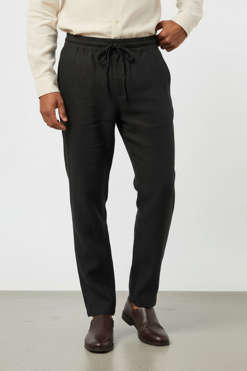 Maßgeschneiderte Leinenhose, müheloser Sommer-Fit