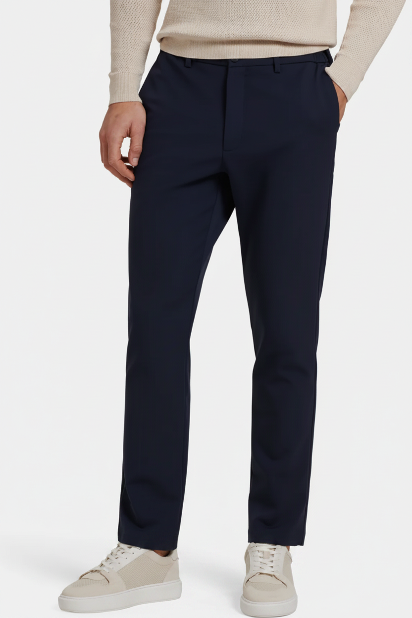Navy broek clean foto