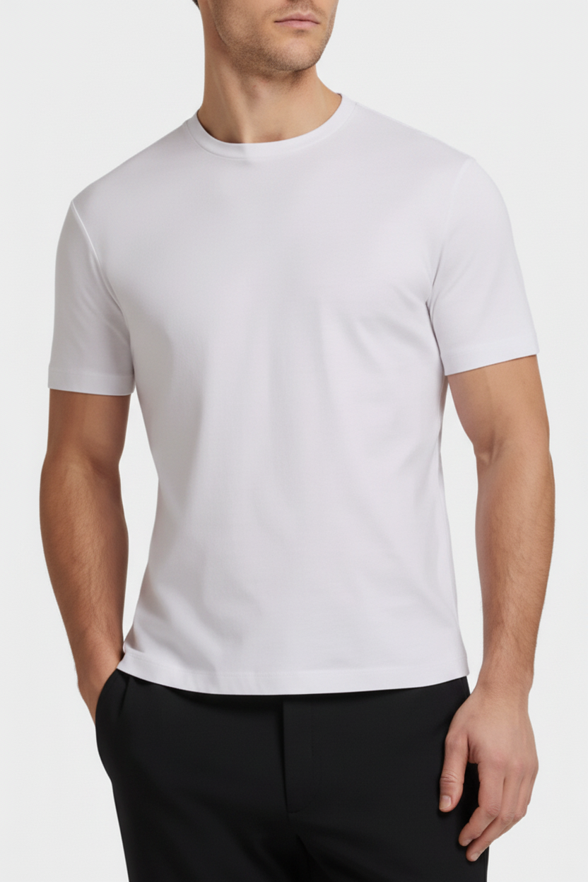 White T-shirt – Close-up