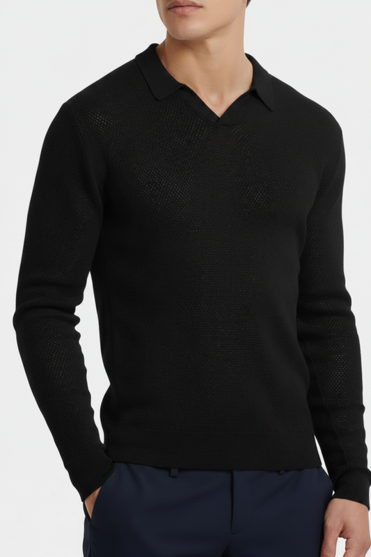 Zelfde foto met zwarte sweater